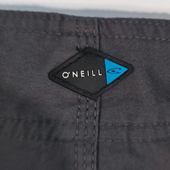 O'Neill board short men's size 34 grey white green stripes - Picture 7 of 12